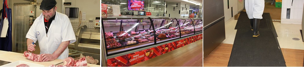 New World Supermarket Meat Counter and Staff